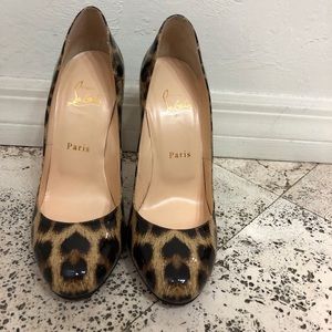 100% authentic Christian Louboutin Leopard pumps